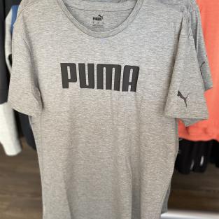 Puma Logo Shirt grau (Schriftzug)